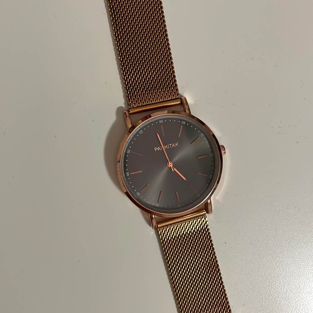 Rose gold watch